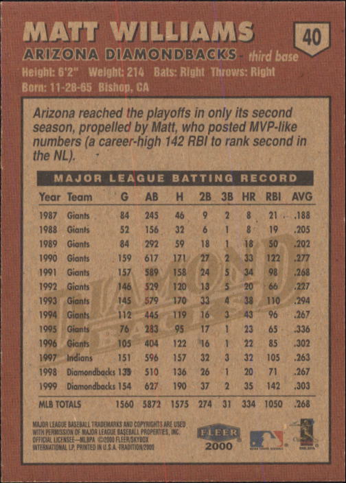 A1934- 2000 Fleer Tradition BB #s 1-250 +Rookies -You Pick- 15+ FREE US SHIP - Picture 63 of 461