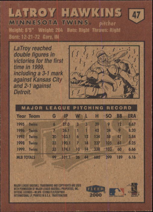A1934- 2000 Fleer Tradition BB #s 1-250 +Rookies -You Pick- 15+ FREE US SHIP - Picture 77 of 461