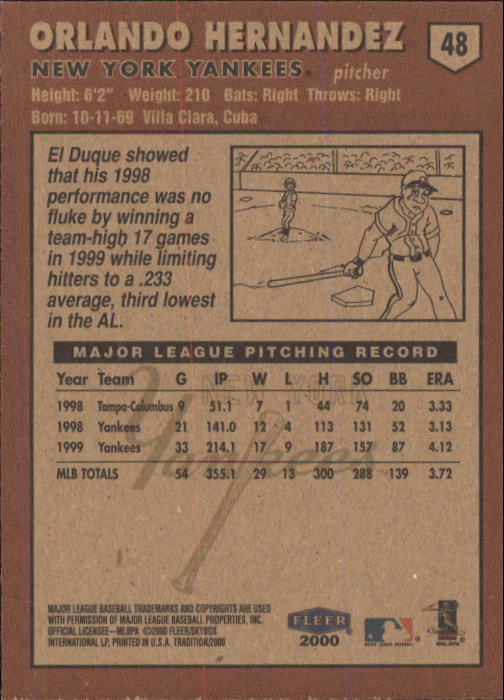 A1934- 2000 Fleer Tradition BB #s 1-250 +Rookies -You Pick- 15+ FREE US SHIP - Picture 79 of 461
