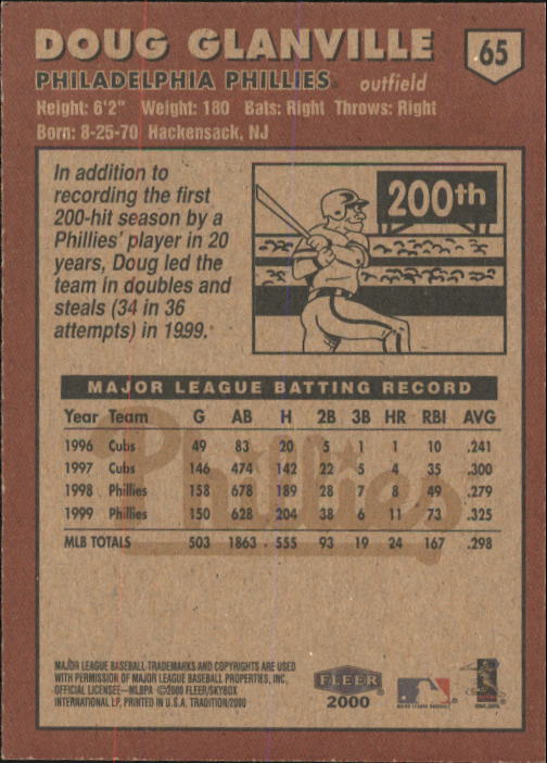 A1934- 2000 Fleer Tradition BB #s 1-250 +Rookies -You Pick- 15+ FREE US SHIP - Picture 111 of 461