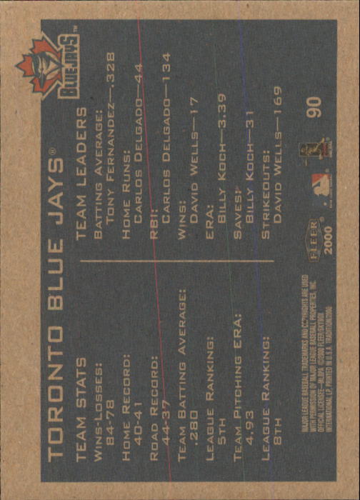 A1934- 2000 Fleer Tradition BB #s 1-250 +Rookies -You Pick- 15+ FREE US SHIP - Picture 161 of 461