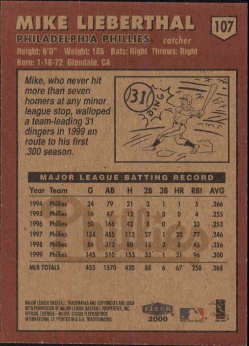 A1934- 2000 Fleer Tradition BB #s 1-250 +Rookies -You Pick- 15+ FREE US SHIP - Picture 193 of 461