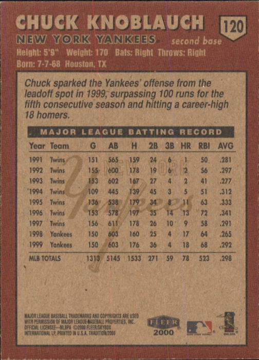 A1934- 2000 Fleer Tradition BB #s 1-250 +Rookies -You Pick- 15+ FREE US SHIP - Picture 217 of 461