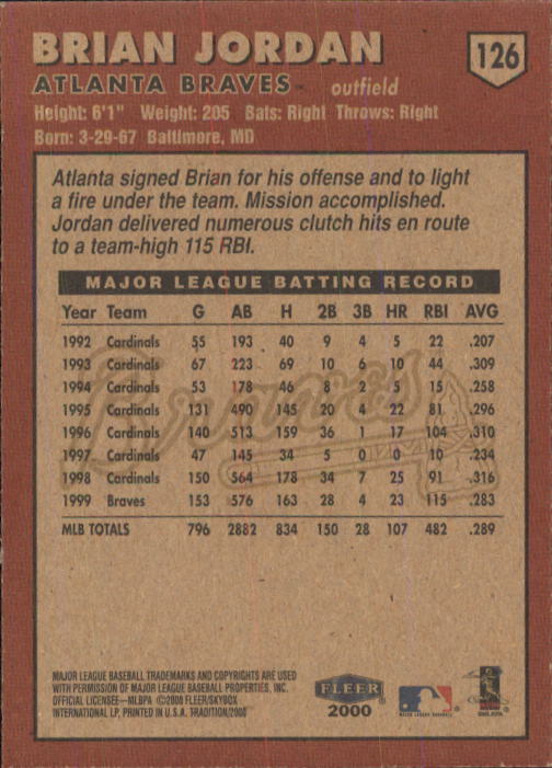 A1934- 2000 Fleer Tradition BB #s 1-250 +Rookies -You Pick- 15+ FREE US SHIP - Picture 229 of 461