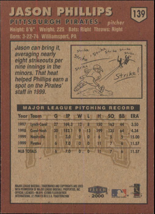 A1934- 2000 Fleer Tradition BB #s 1-250 +Rookies -You Pick- 15+ FREE US SHIP - Picture 253 of 461
