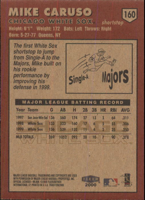 A1934- 2000 Fleer Tradition BB #s 1-250 +Rookies -You Pick- 15+ FREE US SHIP - Picture 291 of 461