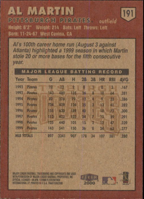 A1934- 2000 Fleer Tradition BB #s 1-250 +Rookies -You Pick- 15+ FREE US SHIP - Picture 351 of 461