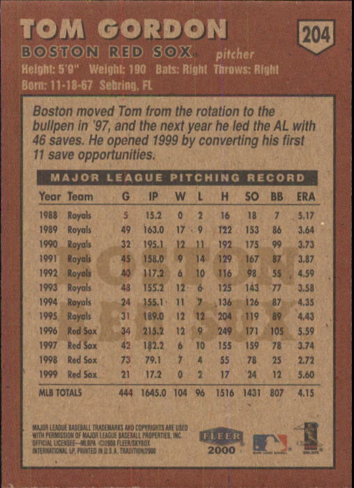 A1934- 2000 Fleer Tradition BB #s 1-250 +Rookies -You Pick- 15+ FREE US SHIP - Picture 375 of 461