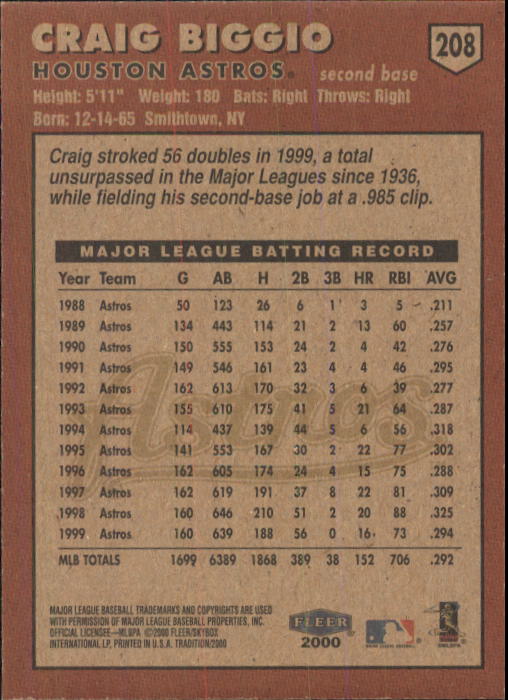 A1934- 2000 Fleer Tradition BB #s 1-250 +Rookies -You Pick- 15+ FREE US SHIP - Picture 383 of 461