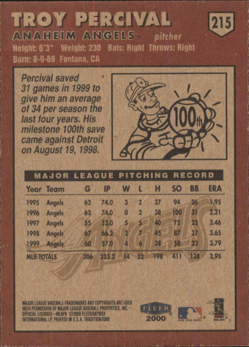 A1934- 2000 Fleer Tradition BB #s 1-250 +Rookies -You Pick- 15+ FREE US SHIP - Picture 397 of 461