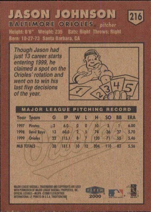 A1934- 2000 Fleer Tradition BB #s 1-250 +Rookies -You Pick- 15+ FREE US SHIP - Picture 399 of 461