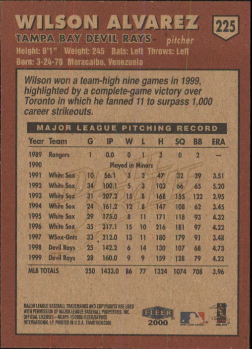 A1934- 2000 Fleer Tradition BB #s 1-250 +Rookies -You Pick- 15+ FREE US SHIP - Picture 415 of 461