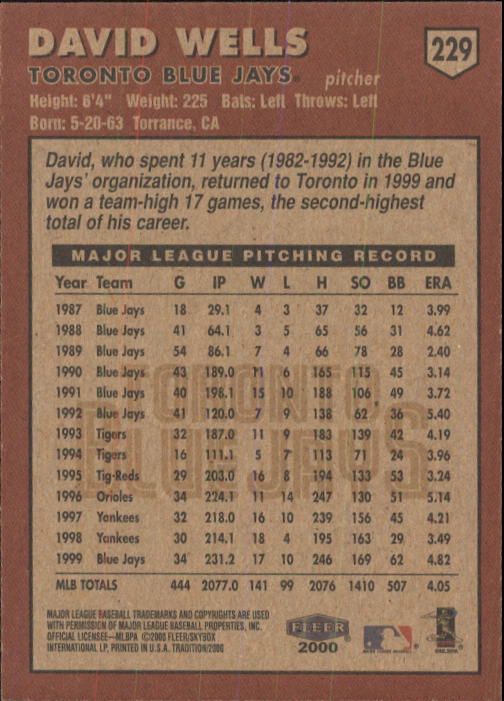 A1934- 2000 Fleer Tradition BB #s 1-250 +Rookies -You Pick- 15+ FREE US SHIP - Picture 423 of 461