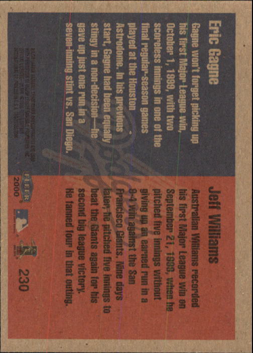 2000 Fleer Tradition Baseball "Main Set" Base Cards #226 to #450 - Picture 11 of 445