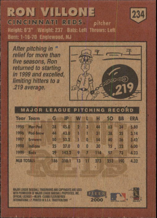 A1934- 2000 Fleer Tradition BB #s 1-250 +Rookies -You Pick- 15+ FREE US SHIP - Picture 431 of 461