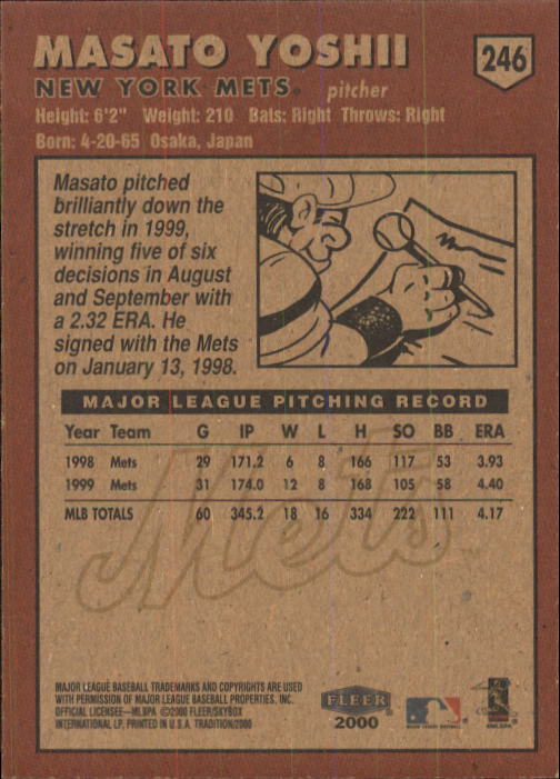 A1934- 2000 Fleer Tradition BB #s 1-250 +Rookies -You Pick- 15+ FREE US SHIP - Picture 453 of 461