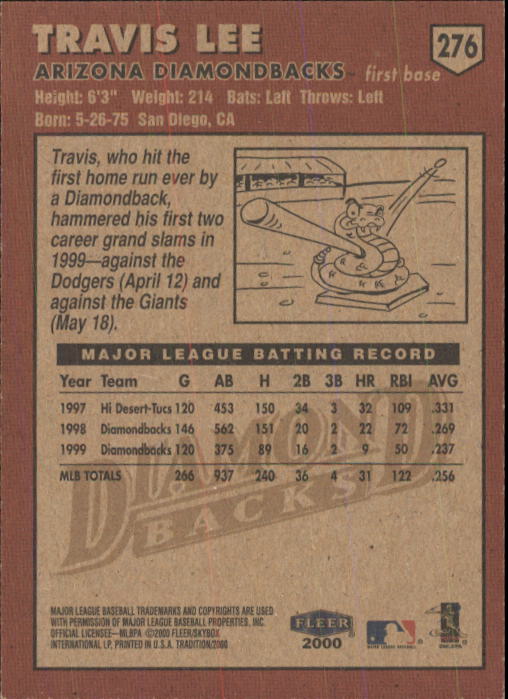 2000 Fleer Tradition Baseball "Main Set" Base Cards #226 to #450 - Picture 103 of 445