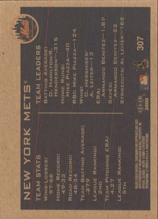 2000 Fleer Tradition Baseball "Main Set" Base Cards #226 to #450 - Picture 163 of 445