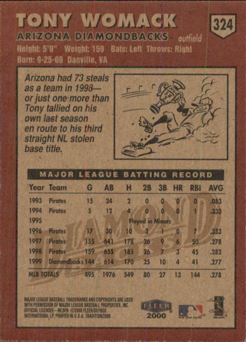 2000 Fleer Tradition Baseball "Main Set" Base Cards #226 to #450 - Picture 197 of 445