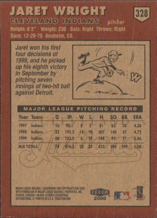 2000 Fleer Tradition Baseball "Main Set" Base Cards #226 to #450 - Picture 205 of 445