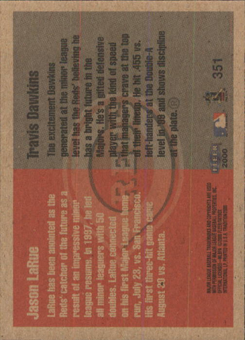 2000 Fleer Tradition Baseball "Main Set" Base Cards #226 to #450 - Picture 251 of 445