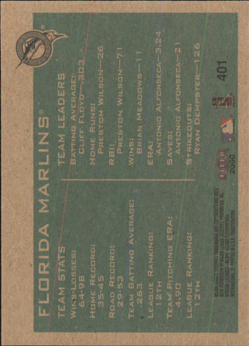 2000 Fleer Tradition Baseball "Main Set" Base Cards #226 to #450 - Picture 347 of 445