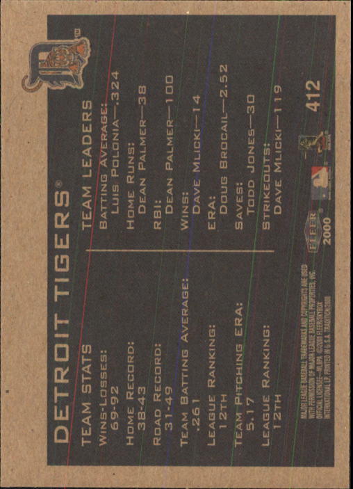 2000 Fleer Tradition Baseball "Main Set" Base Cards #226 to #450 - Picture 369 of 445