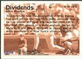 2000 Fleer Tradition Baseball "Dividends" Insert Cards - Picture 17 of 21