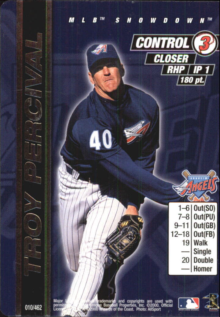 2000 MLB Showdown Unlimited #10 Troy Percival