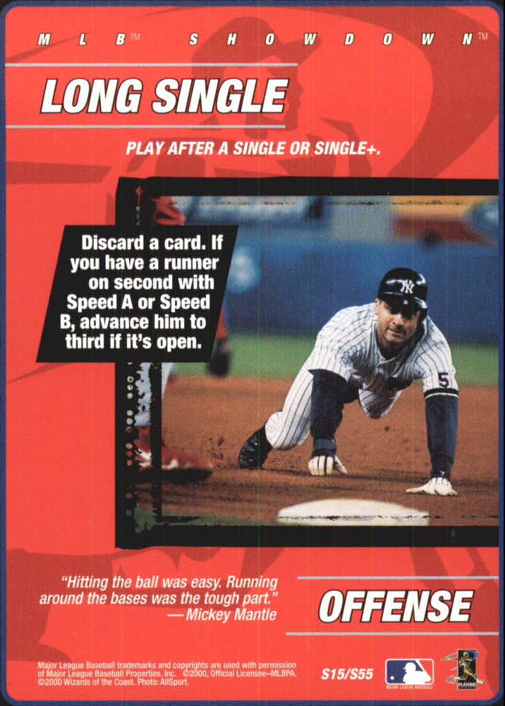 2000 MLB Showdown Strategy #S15 D.Jeter/Long Single