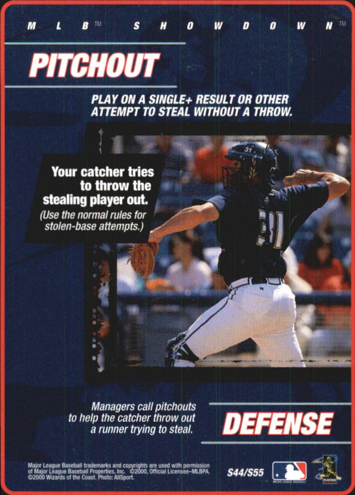 2000 MLB Showdown Strategy #S44 B.Hughes/Pitchout