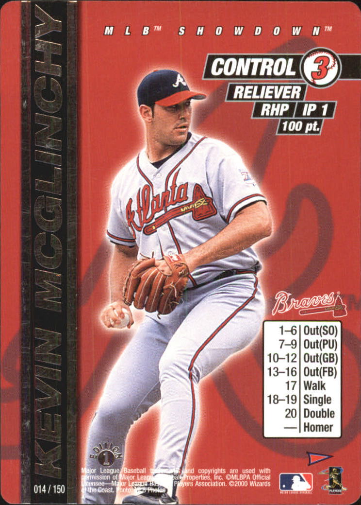 2000 MLB Showdown Pennant Run 1st Edition #14 Kevin McGlinchy