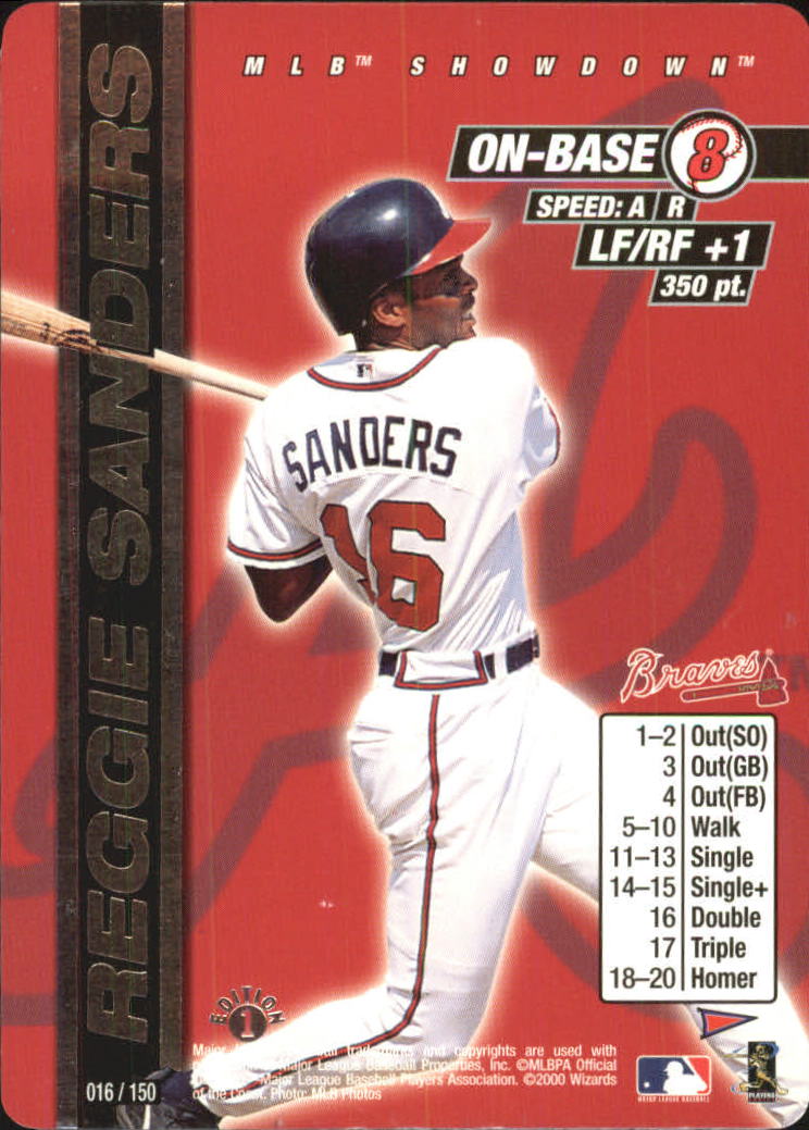 2000 MLB Showdown Pennant Run 1st Edition #16 Reggie Sanders
