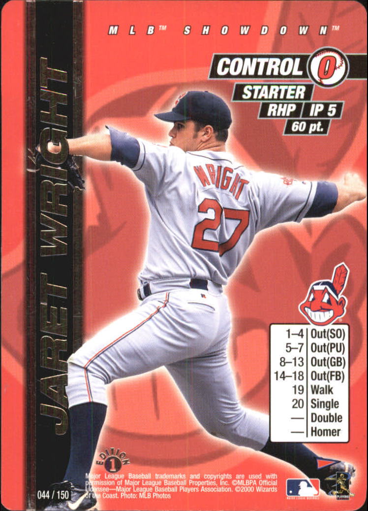2000 MLB Showdown Pennant Run 1st Edition #44 Jaret Wright