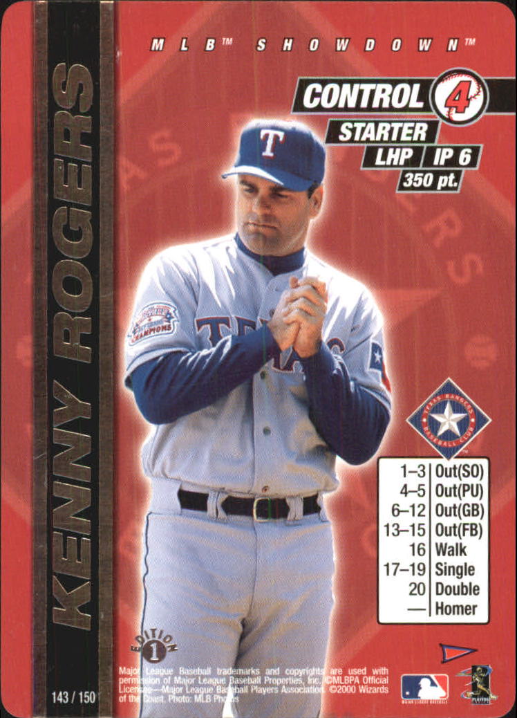 2000 MLB Showdown Pennant Run 1st Edition #143 Kenny Rogers