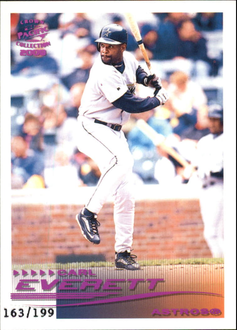 2000 Pacific Crown Collection Holographic Purple #122 Carl Everett