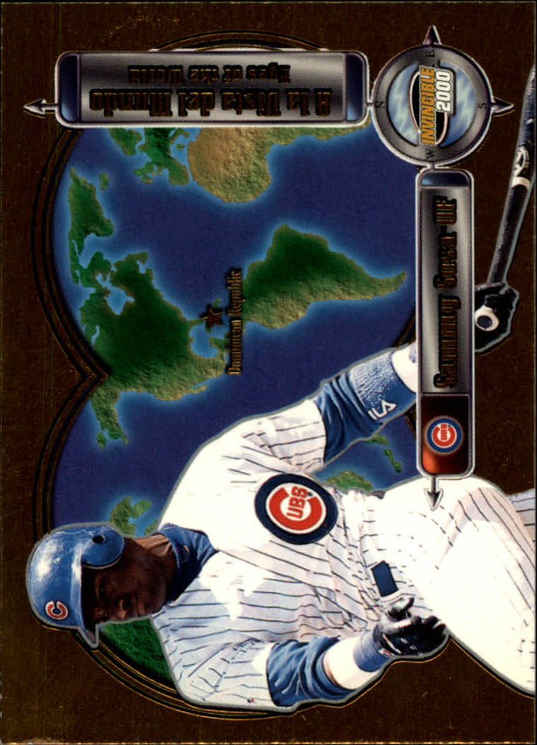 2000 Pacific Invincible Eyes of the World #6 Sammy Sosa