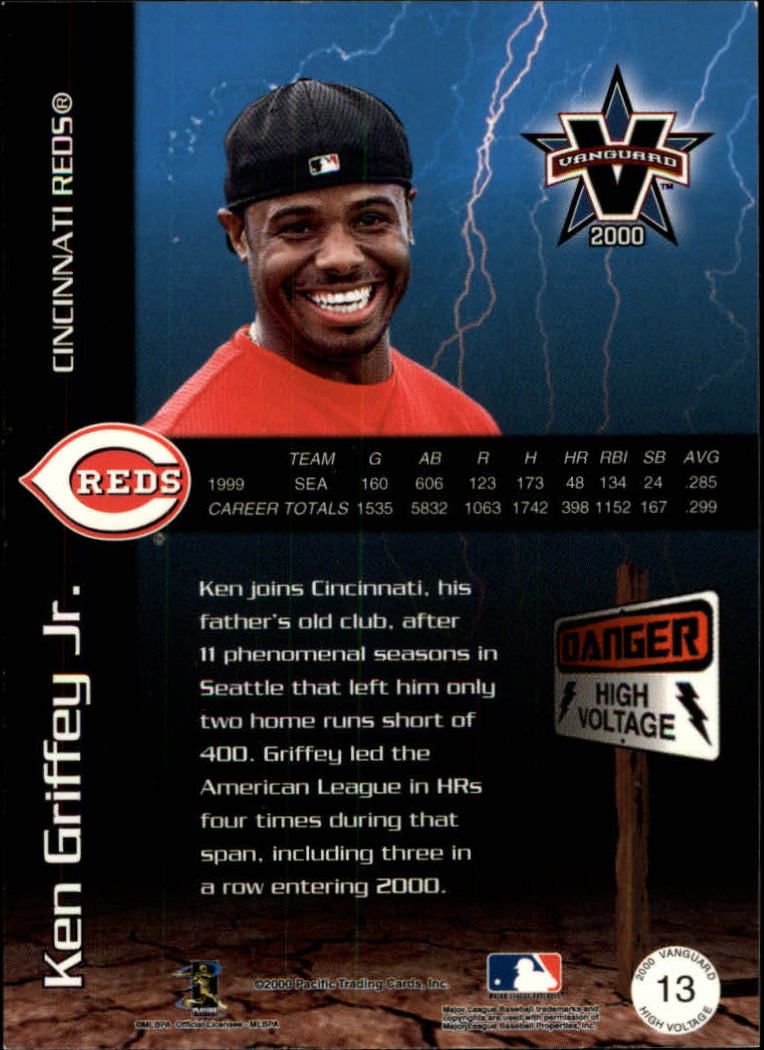2000 Vanguard High Voltage #13 Ken Griffey Jr. back image