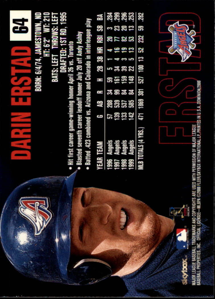 2000 Skybox Dominion Baseball "Main Set" Cards #1 to #150 - Picture 129 of 301