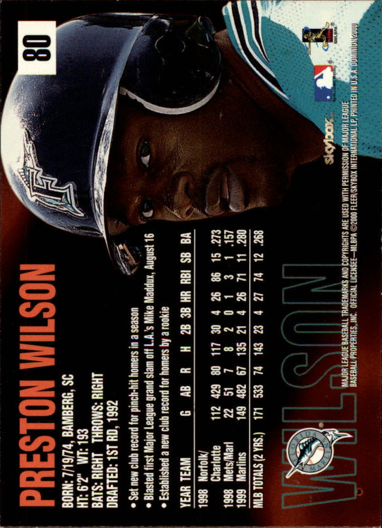 2000 Skybox Dominion Baseball "Main Set" Cards #1 to #150 - Picture 161 of 301