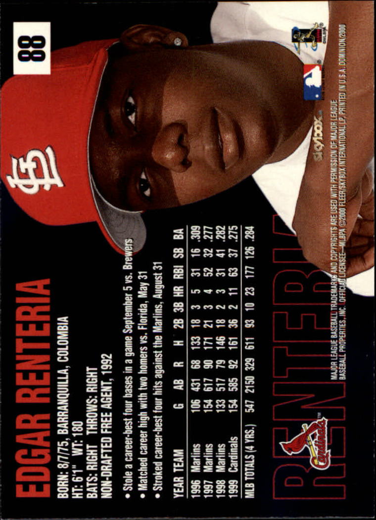2000 Skybox Dominion Baseball "Main Set" Cards #1 to #150 - Picture 177 of 301