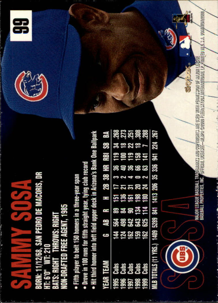 2000 Skybox Dominion Baseball "Main Set" Cards #1 to #150 - Picture 199 of 301