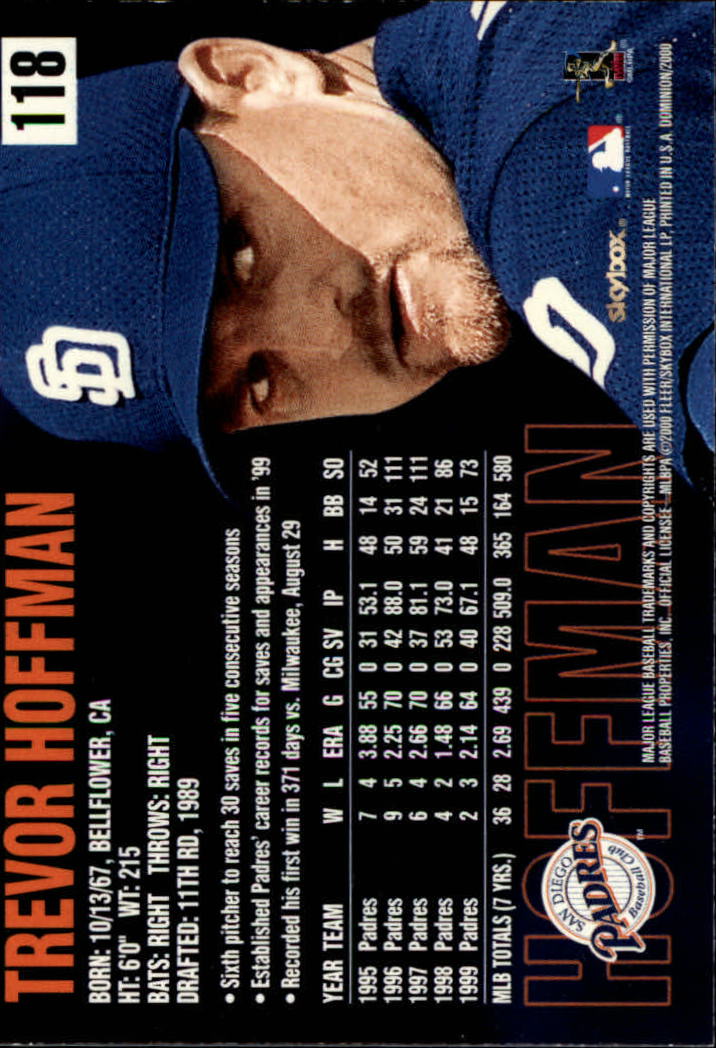 2000 Skybox Dominion Baseball "Main Set" Cards #1 to #150 - Picture 237 of 301