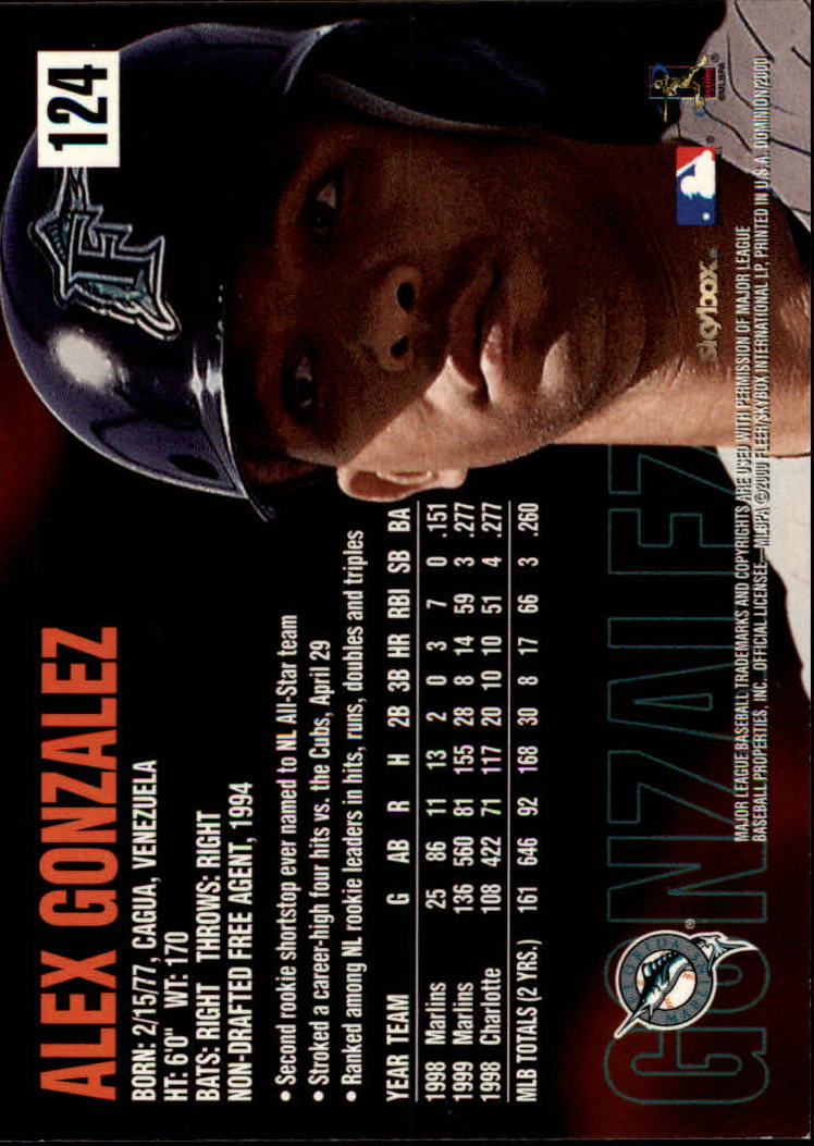 2000 Skybox Dominion Baseball "Main Set" Cards #1 to #150 - Picture 249 of 301