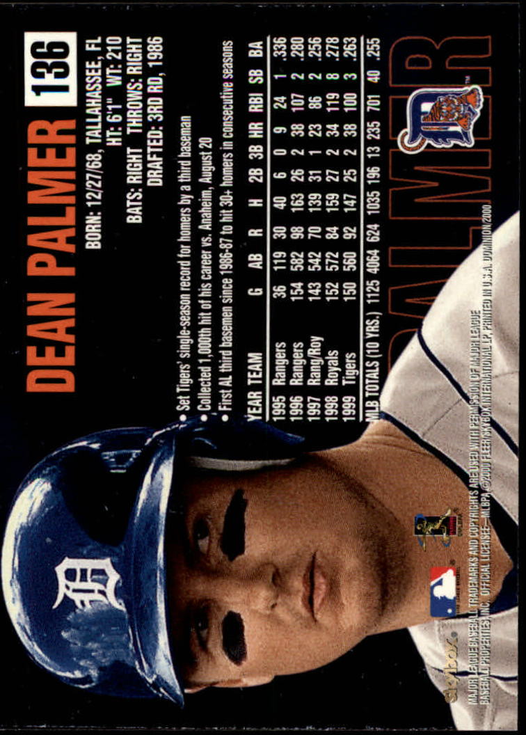 2000 Skybox Dominion Baseball "Main Set" Cards #1 to #150 - Picture 273 of 301