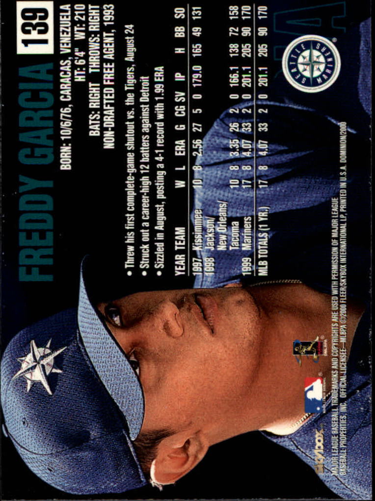 2000 Skybox Dominion Baseball "Main Set" Cards #1 to #150 - Picture 279 of 301