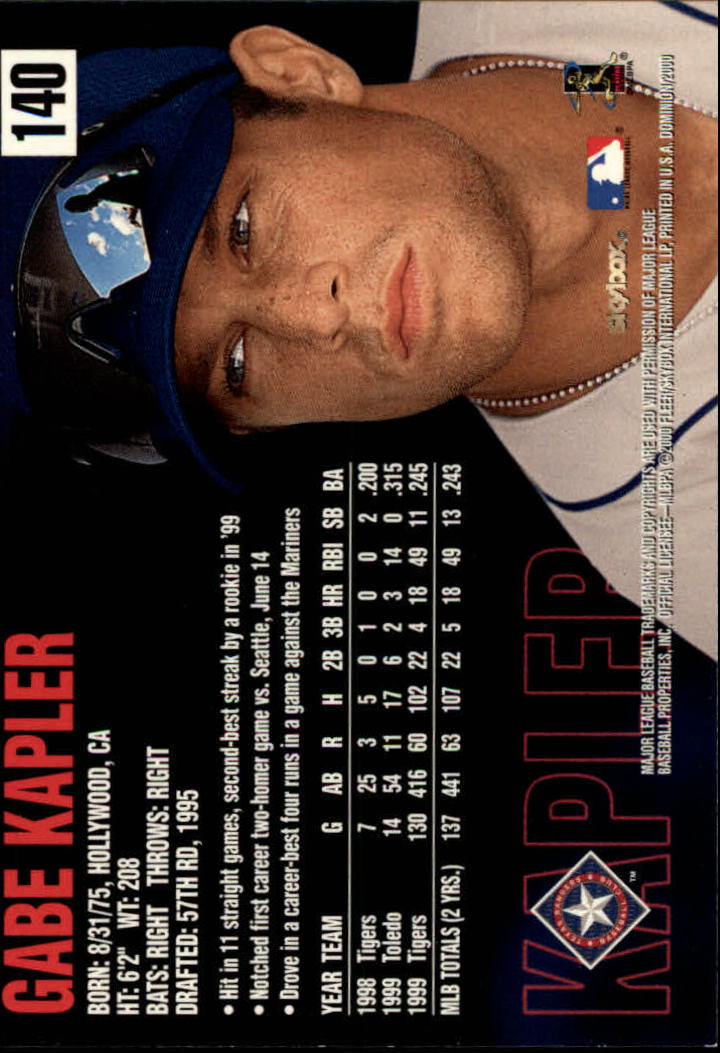 2000 Skybox Dominion Baseball "Main Set" Cards #1 to #150 - Picture 281 of 301