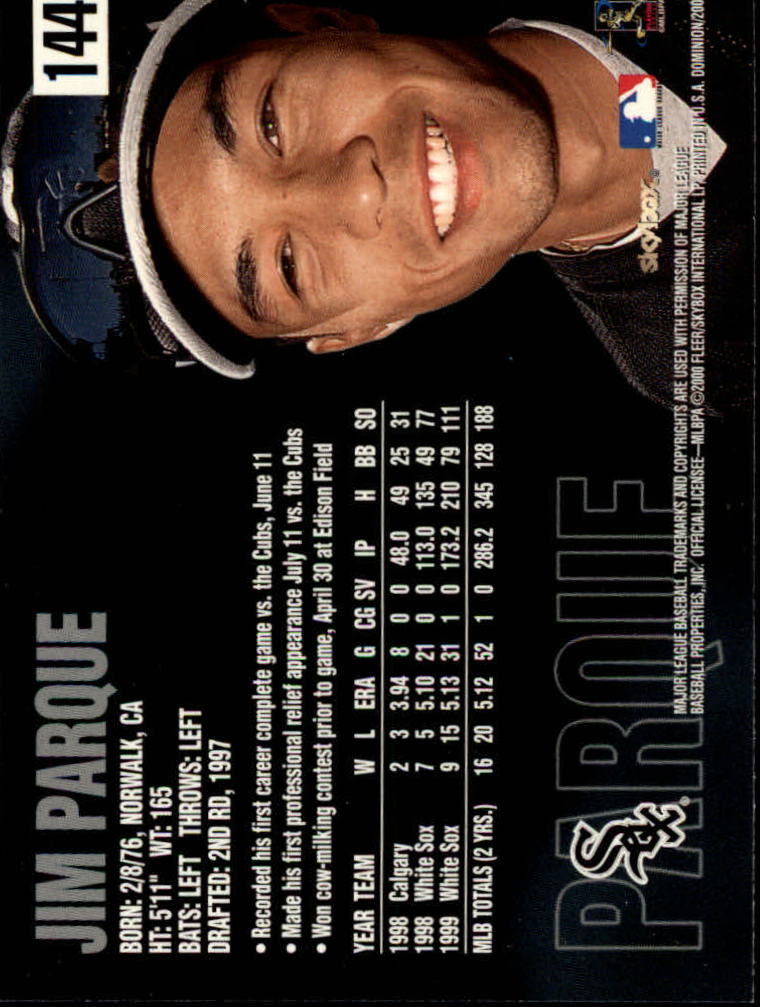 2000 Skybox Dominion Baseball "Main Set" Cards #1 to #150 - Picture 289 of 301