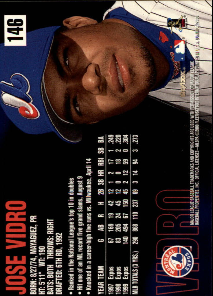 2000 Skybox Dominion Baseball "Main Set" Cards #1 to #150 - Picture 293 of 301