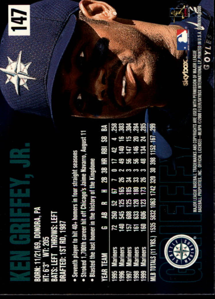 2000 Skybox Dominion Baseball "Main Set" Cards #1 to #150 - Picture 295 of 301